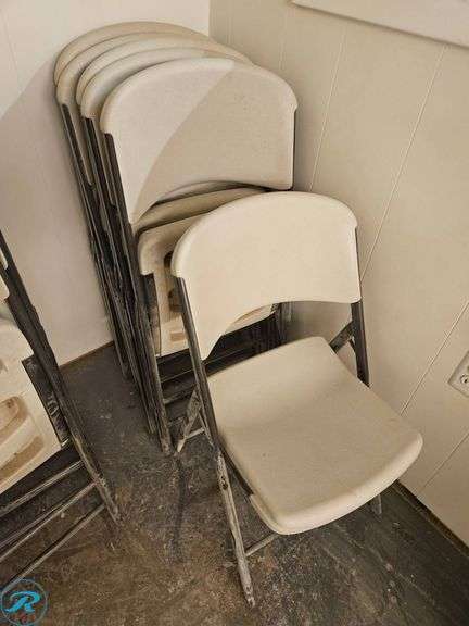 Lifetime Folding Chairs with Metal Frames - Roller Auctions