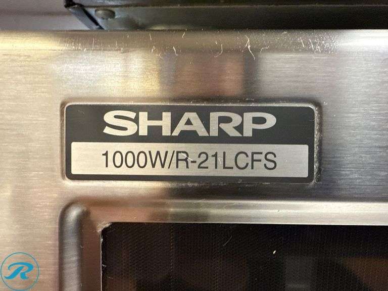 Sharp R-21LCFS Commercial Microwave Oven 1000W Stainless Steel - Roller Auctions