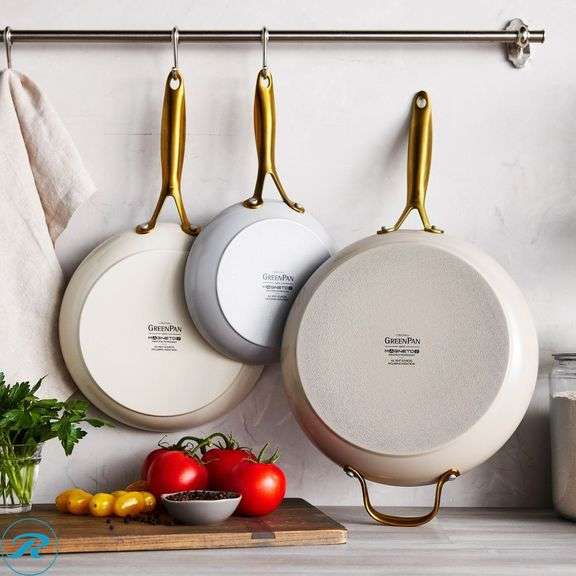 GreenPan Jewel Pro Ceramic Non-Stick 3-piece Fry Pan Set - New - Roller Auctions