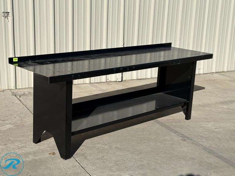 New Kit Containers Metal Work Bench, 90" x 28" - Roller Auctions