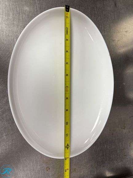 Approximately (180) Oval White Plates, 10”x13” - Roller Auctions
