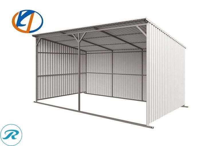 New KJ K1912 Livestock Metal Shed, 20' x 12' - Roller Auctions