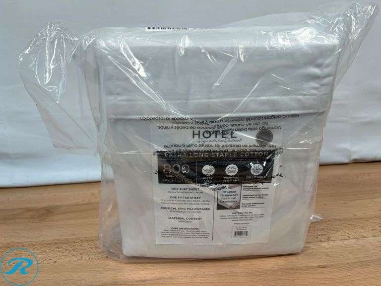 Hotel Signature 800 Thread Count Cotton 6-piece Sheet Set - New - Roller Auctions
