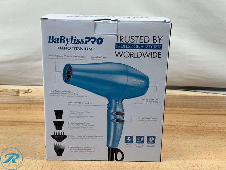BaBylissPRO® Nano Titanium™ Xtreme Dryer- New/Open Box - Roller Auctions