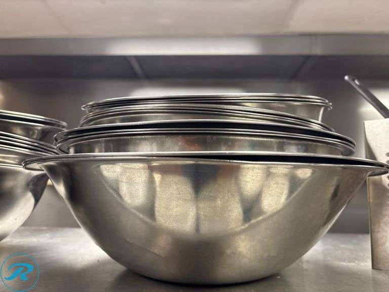 (28) Stainless Steel Mixing Bowls - Roller Auctions