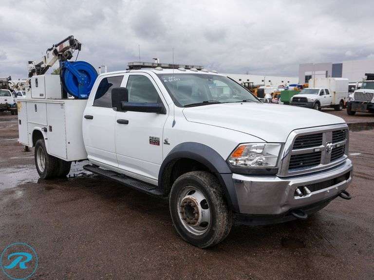 2012 Ram 4500 Heavy Duty 4WD Crew Cab Utility Truck - Roller Auctions