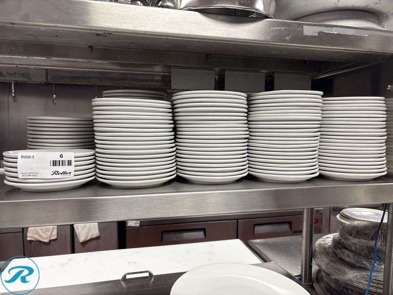 Approximately (180) 7″ White Plates - Roller Auctions