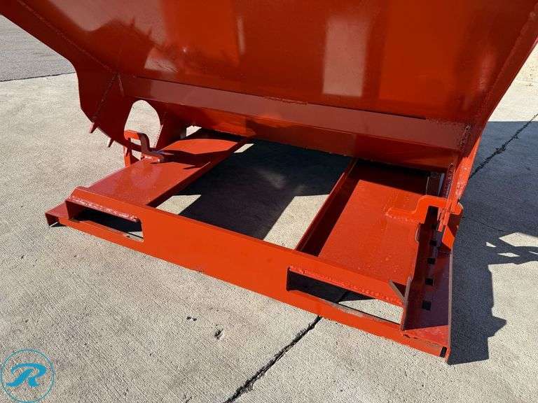 New Kit Containers Self-Dumping Hopper With Forklift Pockets, 2 Cu. Yd. - Roller Auctions