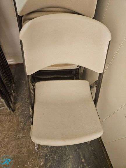 Lifetime Folding Chairs with Metal Frames - Roller Auctions