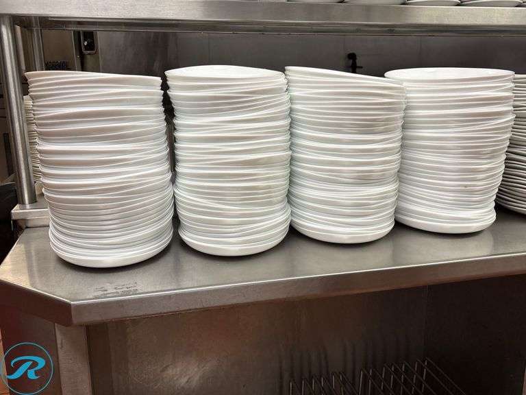 Approximately (180) Oval White Plates, 10”x13” - Roller Auctions