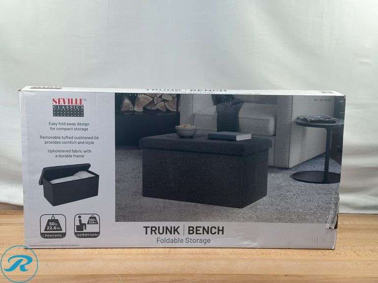 Seville Classics: Storage Trunk- New - Roller Auctions