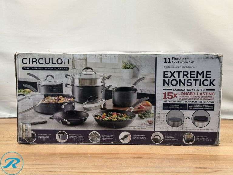 Circulon 11-piece Nonstick Cookware Set- New - Roller Auctions