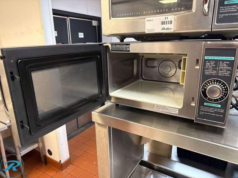 Sharp R-21LCFS Commercial Microwave Oven 1000W Stainless Steel - Roller Auctions