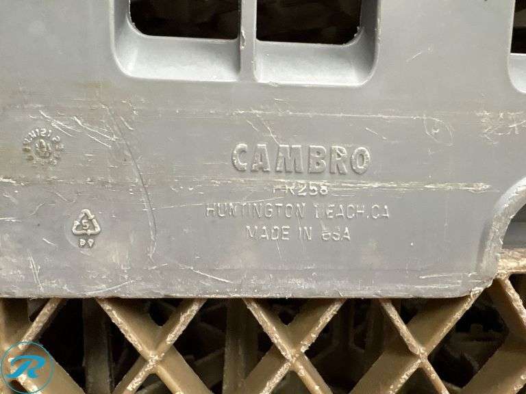 (12) Cambro and Traex Dishwashing Racks With Dolly - Roller Auctions