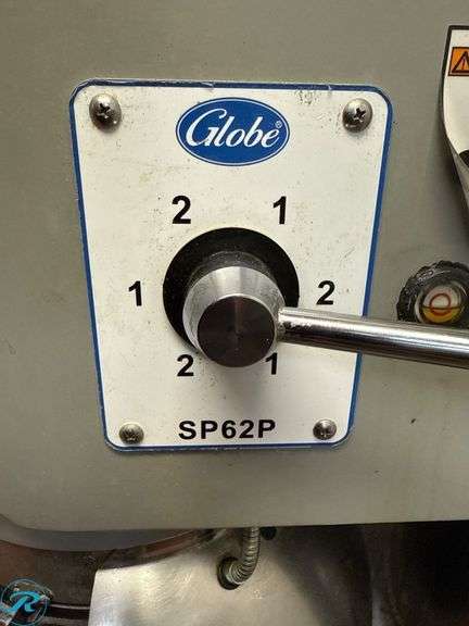 Globe SP62P Commercial 60qt Planetary Mixer with Stainless Steel Bowl and Hook - Roller Auctions