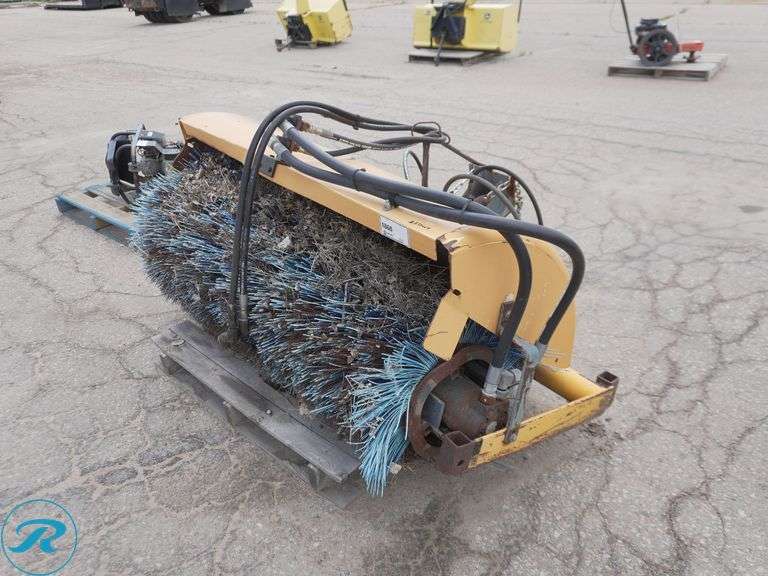 Trackless 60" Heavy Duty Hydraulic Sweeper Attachment With Additional Cover