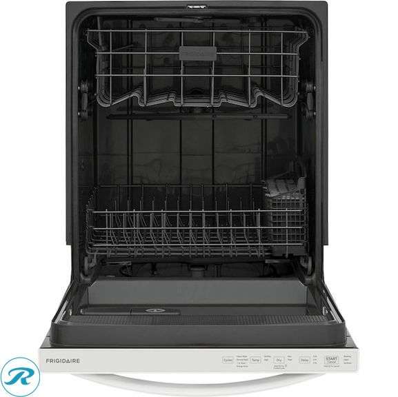 (1) New in Box- Frigidaire 24-in Top Control Built-in Dishwasher ( White ) ENERGY STAR, 52-Decibel Standard Sound Level (Total of 1 Refrigerator) - Roller Auctions