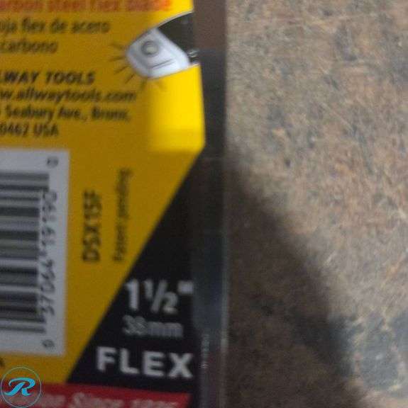 (5) Allway Putty Knives DSX15F with Carbon Steel Flex Blades 1 1/2 Inch - Roller Auctions