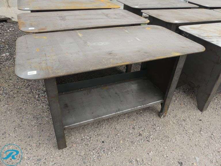 New Kit Containers Steel Welding Table, 57" x 30" - Roller Auctions
