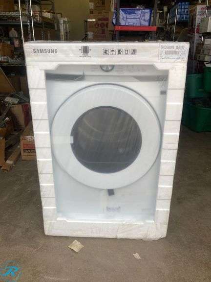 (1) New in Box - Samsung 7.5-cu ft Stackable Ventless Heat Pump Electric Dryer ( White ) Energy Star Certified (Total of 1 Dryer) - Roller Auctions