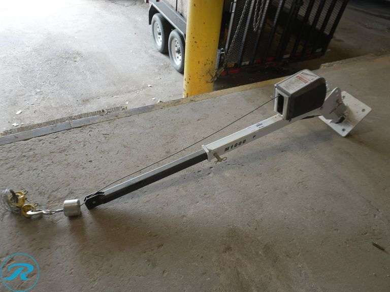 Western Mule M1000-DC Fold-Away Truck Crane, 1,000LB Capacity, S/N: M1K0162195 (Missing Controller)