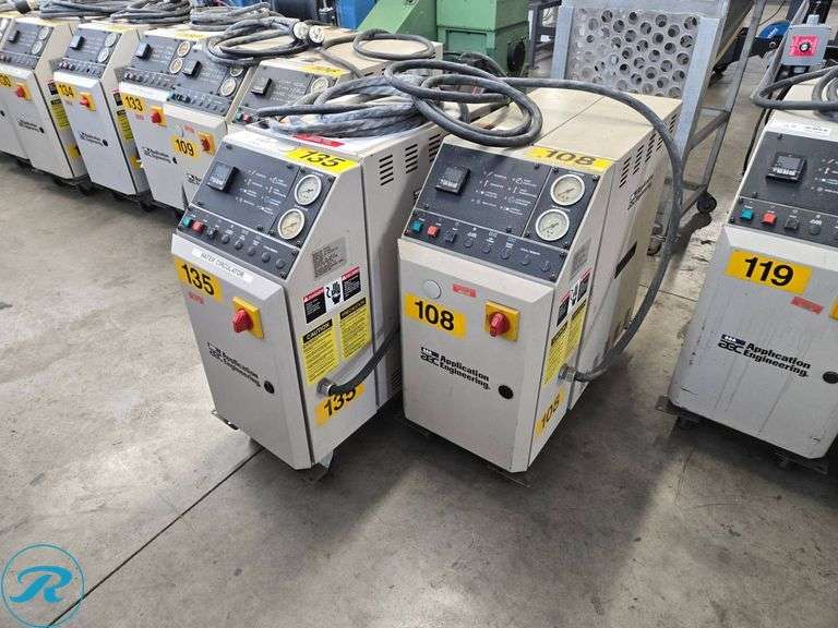 (2) AEC TCU-100 Temperature Control Units, 460V, 12kW, 3PH - Roller Auctions