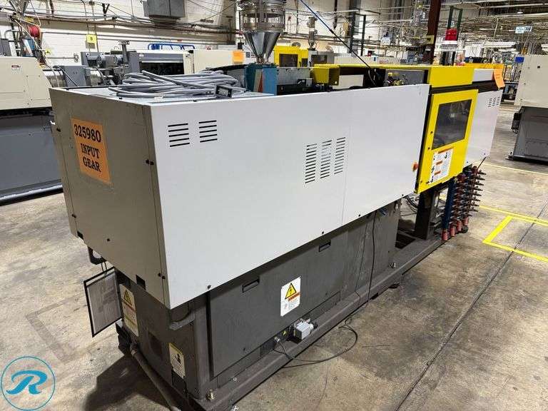 2000 Roboshot 55 55-Ton Injection Mold Machine (s/n 4162A02/00-28) with Motan Hopper, Transformer and Power Control Box - Roller Auctions