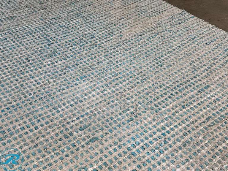 Surya Rug, 50% Cotton and 50% Leather, Made in India, 8 ft x 8 ft - Roller Auctions