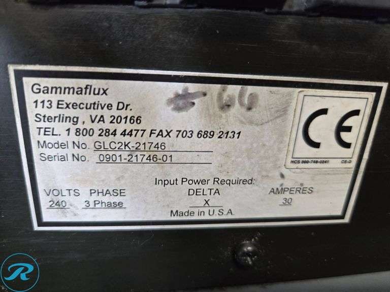 Gamaflux GLC2K-21746-01 Hot Runner Temperature Controller, 240V, 3PH - Roller Auctions
