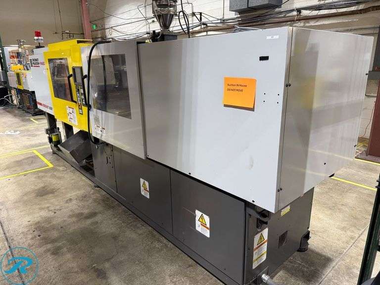 1998 Cincinnati Milacron Fanuc Roboshot 165R 165-Ton Injection Mold Machine (s/n 4067A04/98-35) with Motan Hopper, Transfomer and Power Control Box - Roller Auctions