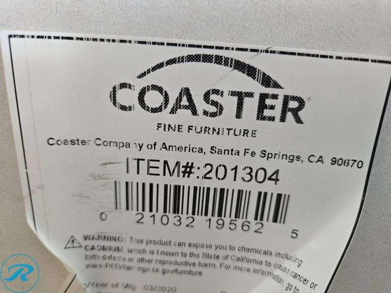 Coaster Company Mirror with White Frame - Roller Auctions