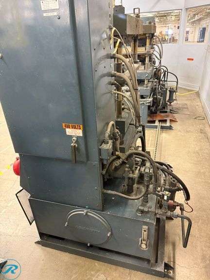 Wabash 50-1515-4TM 50-Ton Compression Molding Press, 3k Watt Heated Platen, 7x7 Compression Cylinder, 5HP, 480V 3-Phase - Roller Auctions