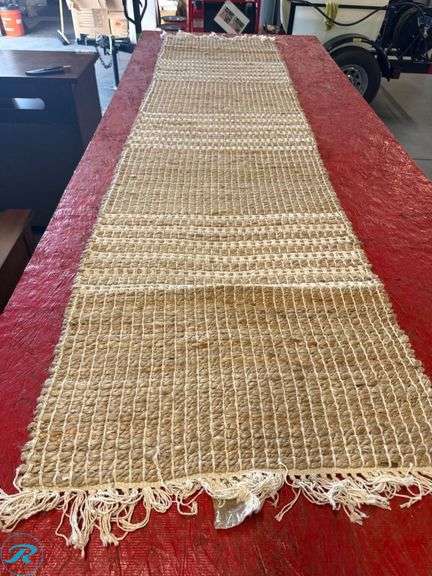 Woven Jute Table Runner, 86 in x 21 in