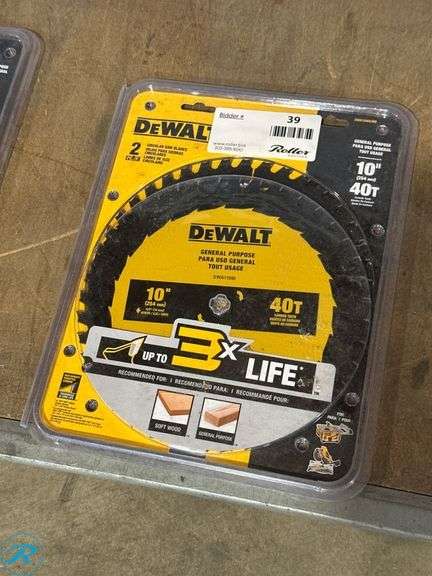 DeWalt 10-Inch 40-Tooth General Purpose Circular Saw Blade