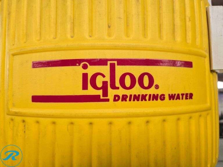 Igloo Yellow Plastic Drinking Water Cooler Dispenser - Roller Auctions