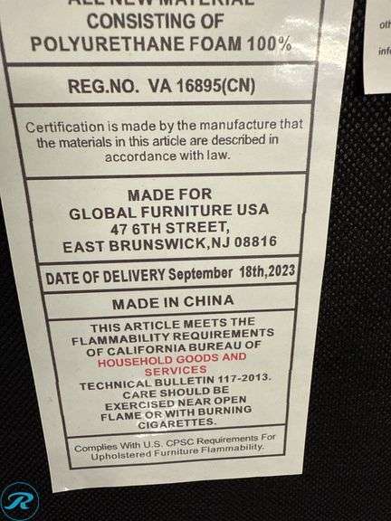 (4) Global Furniture USA Upholstered Chairs with Chrome Legs - Roller Auctions