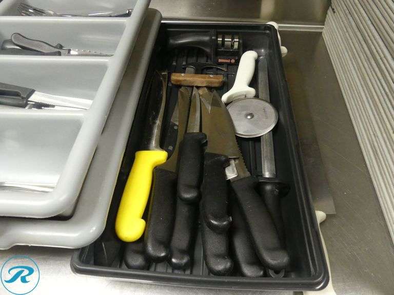 (2) Trays of Knives and Flatware - Roller Auctions