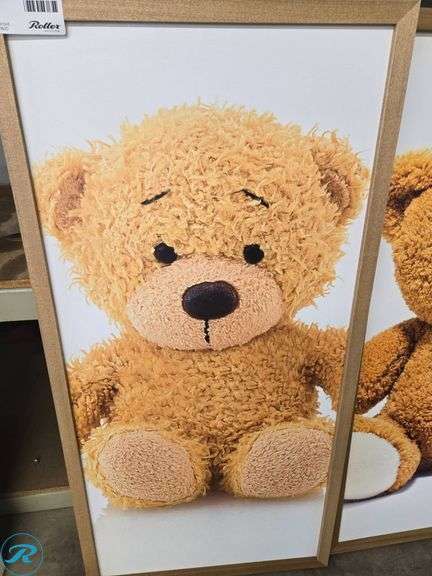 (2) Framed Teddy Bear Prints - Roller Auctions