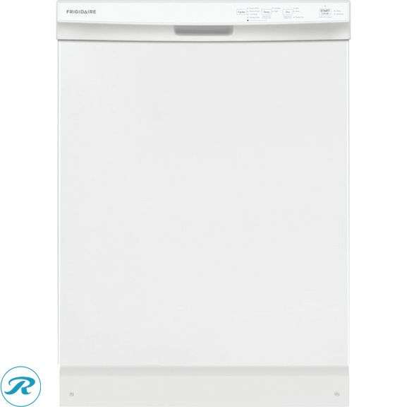 (1) New in Box- Frigidaire 24-in Front Control Built-in Dishwasher ( White ) ENERGY STAR, 54-Decibel Standard Sound Level (Total of 1 Dishwasher)