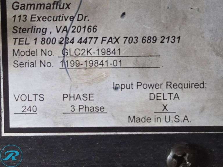 (2) Gamaflux GLC2K-21746-01 Hot Runner Temperature Controllers, 240V, 3PH - Roller Auctions