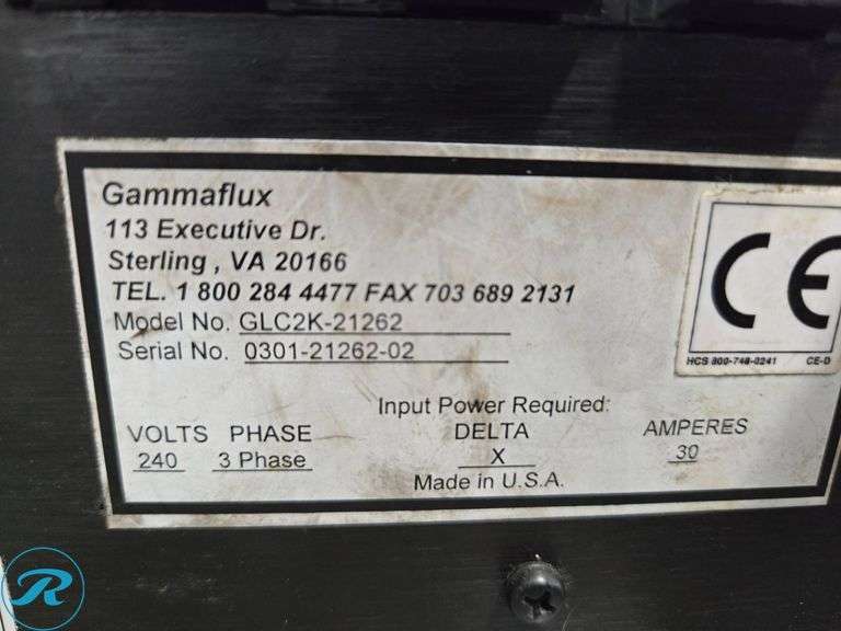 (2) Gamaflux GLC2K-21746-01 Hot Runner Temperature Controllers, 240V, 3PH - Roller Auctions
