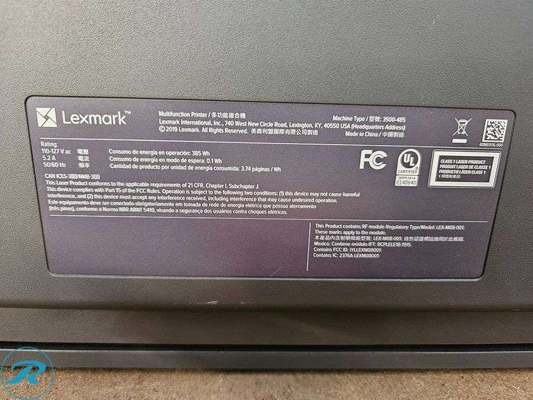 Lexmark CX431adw Multifunction Printer CX431adw - Roller Auctions
