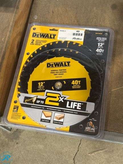 DeWalt 12-Inch Circular Saw Blade, 40T, Construction Series 20