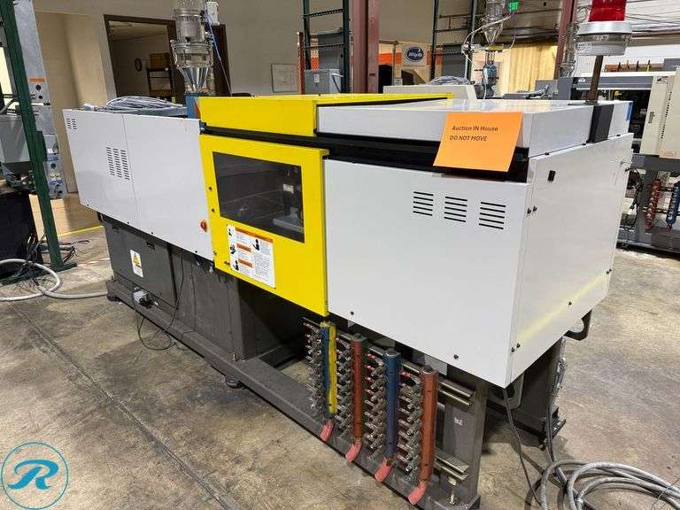 2000 Roboshot 55 55-Ton Injection Mold Machine (s/n 4162A02/00-28) with Motan Hopper, Transformer and Power Control Box - Roller Auctions