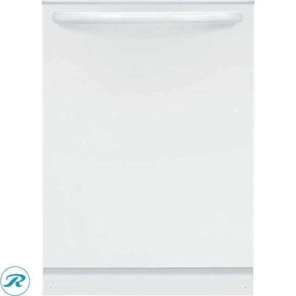 (1) New in Box- Frigidaire 24-in Top Control Built-in Dishwasher ( White ) ENERGY STAR, 52-Decibel Standard Sound Level (Total of 1 Refrigerator)