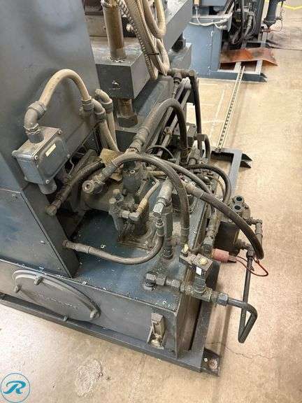 Wabash 50-1515-4TM 50-Ton Compression Molding Press, 3k Watt Heated Platen, 7x7 Compression Cylinder, 5HP, 480V 3-Phase - Roller Auctions