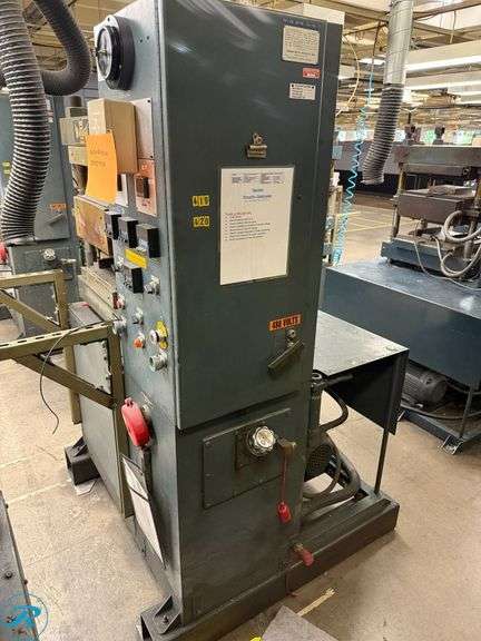 Wabash 75-1515-4TM 75-Ton Compression Molding Press, 3k Watt Heated Platen, 8x7 Compression Cylinder, 3HP, 480V 3-Phase - Roller Auctions