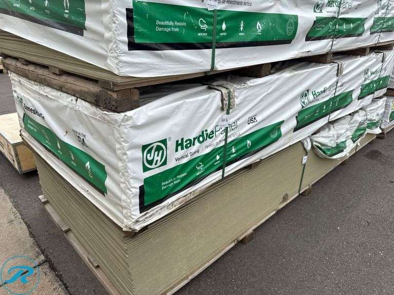 Hz5 Bunk of (50) HardiePanel HZ5 Smooth Fiber Cement Panel Siding, 4’x10 ...