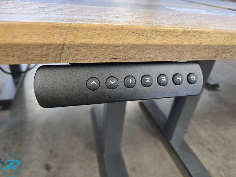 VariDesk E502891 Electric Height Adjustable Standing Desk, Reclaimed Wood Top, 72” x 30″ - Roller Auctions