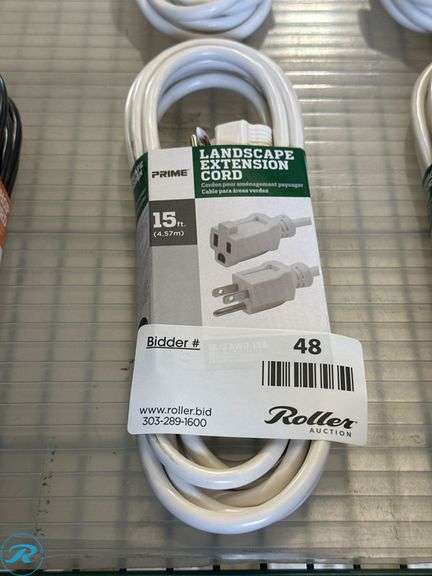 Prime Landscape Extension Cord, 15 ft, 120V